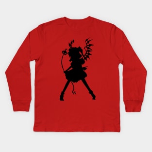 Flandre Scarlet (Black) - Touhou Project Kids Long Sleeve T-Shirt